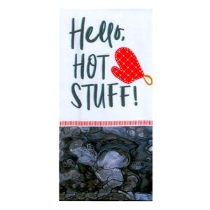 Terry Kitchen Towels Wash 'N Dry HELLO HOT STUFF! NWT